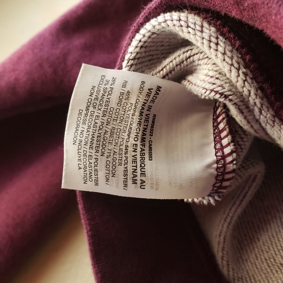 Nike Purple Crop Top Crewneck Sweater XS - Picture 4 of 4